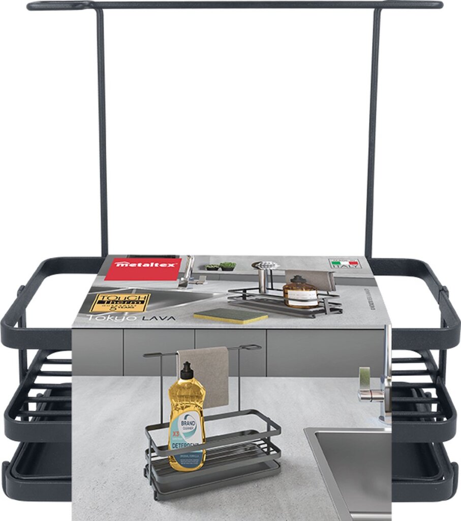 Organizer Tomado-metaltex Tokyo Line Lava Touchtherm czarny