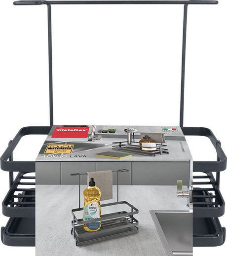 Organizer Tomado-metaltex Tokyo Line Lava Touchtherm czarny