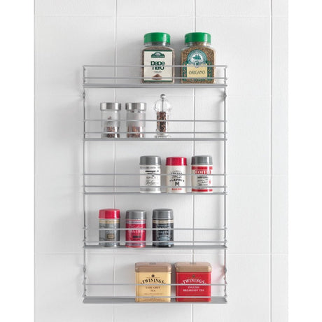 Metaltex Space Saver Smart Kitchen Pepito Herb Rack 5 podłóg 36x8x58 cm Srebrny