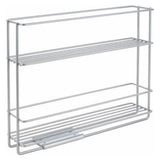 MetalTex Space Saver Smart Kitchen Extenble Spice Rack 6x28x22 cm Srebrny