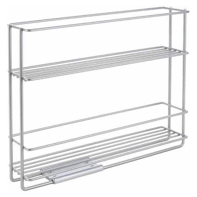 MetalTex Space Saver Smart Kitchen Extenble Spice Rack 6x28x22 cm Srebrny