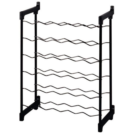 Stojak na wino Tomado-metaltex chianti na 30 butelek 68x50x26 cm czarny