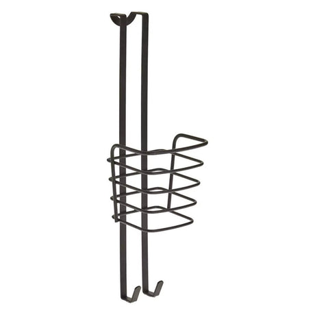 Metaltex uchwyt na suszarkę do włosów 11x12x37 cm czarny