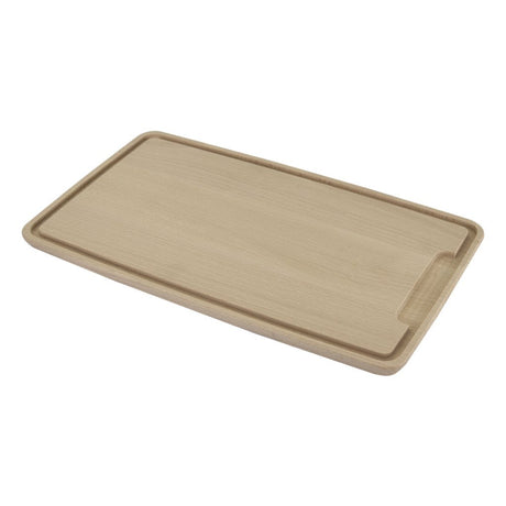 Deska do krojenia z drewna bukowego Metaltex z rowkiem 39x23 cm