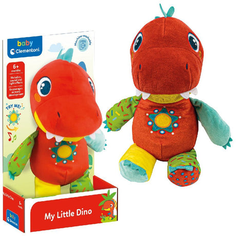 Clementoni baby, moja mała przytulanka dinozaur + dźwięk
