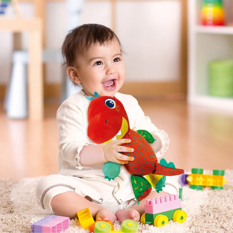Clementoni baby, moja mała przytulanka dinozaur + dźwięk