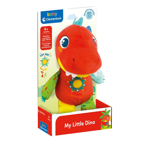 Clementoni baby, moja mała przytulanka dinozaur + dźwięk