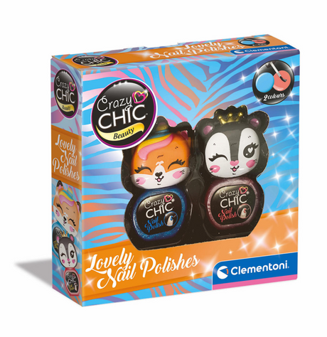 Clementoni Crazy Chic Lakier do paznokci niebieski czerwony, 2.