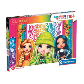 Puzzle Clementoni superkolorowe tęczowe, wysokie, 104 elementy