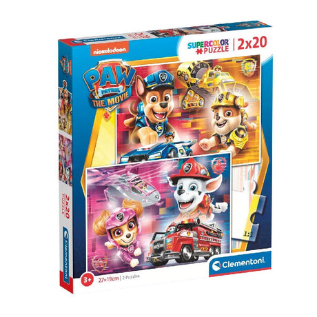 Psi patrol Clementoni filmowe puzzle 2x20 elementów