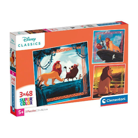Puzzle Clementoni Supercolor Król Lew 3x48 elementów