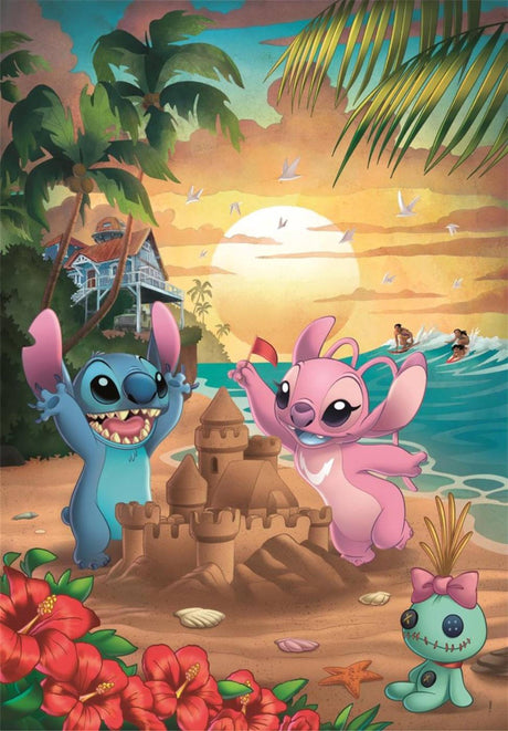 Clementoni - puzzle - 500 elementów - ścieg Disneya - pudełko kompaktowe