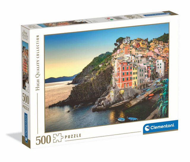 Puzzle Clementoni Wybrzeże Riomaggiore, 500 elementów.