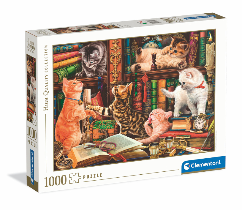 Clementoni puzzel high quality 1000 stukjes curious whiskers