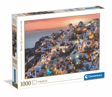 Puzzle Clementoni odcienie Santorini, 1000 szt.