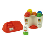 Clementoni soft clemmy - Domek Miffy - Klocki do układania zabawek Miffy - klocki dla dzieci - od 6 miesiąca