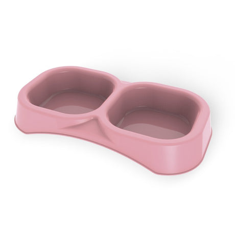 Podwójna miska do karmienia Bama Pet 21x11,5x3 cm różne kolory