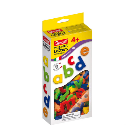 Magnesy Quercetti z małymi literami ABC, 48szt.