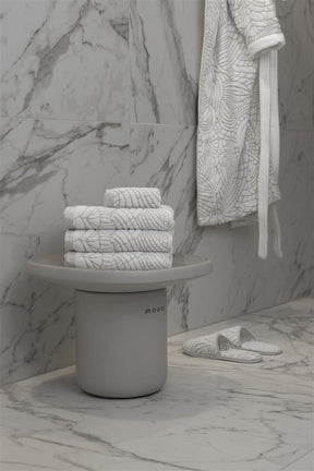 Moooi dodo pavone - douchelaken - 70x140 28x55 inch - wit