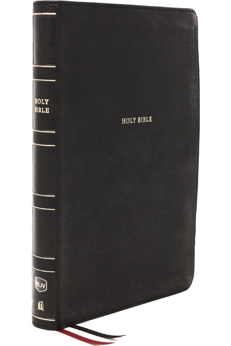 Nkjv, thinline reference bible, leathersoft, black, red letter, comfort print