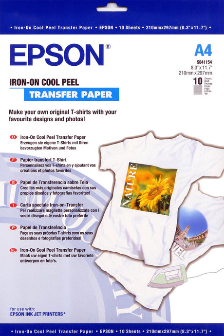 Papier do nadruków na koszulki Epson - a4 - 10 arkuszy