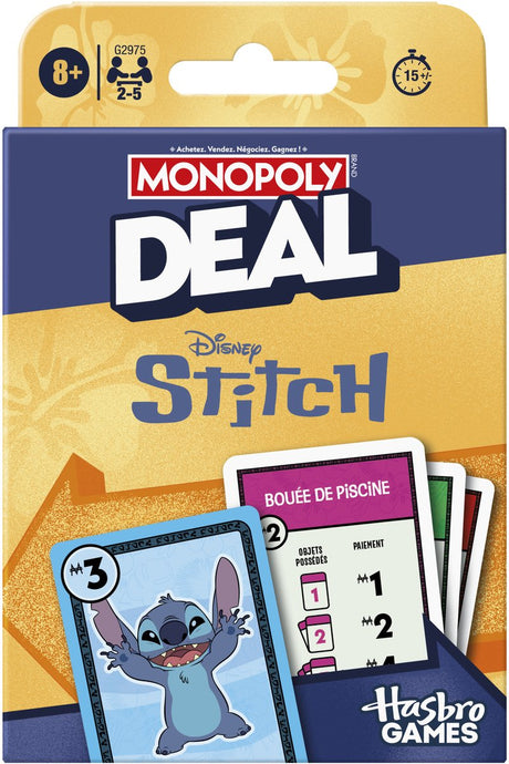Oferta Monopoly: edycja Disney Stitch, gra karciana, język francuski