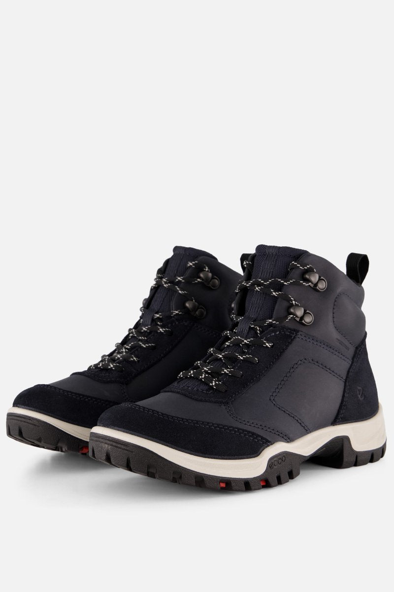 Ecco xpedition iii veterschoenen blauw leer - maat 39