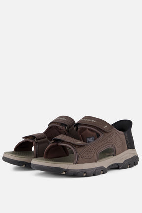 Sandały męskie Skechers tresmen - reece - brązowe