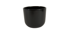 Pot boule zwart glans 10cm