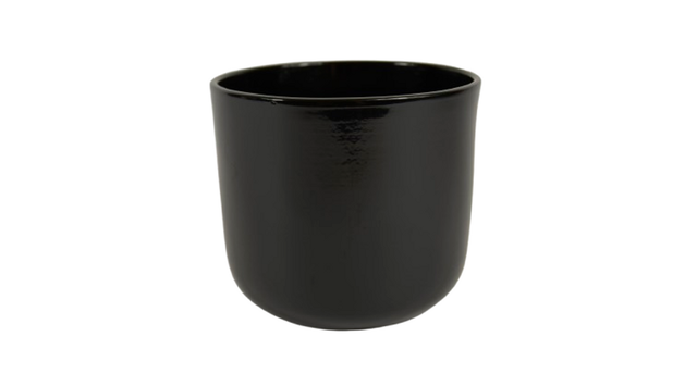 Pot boule zwart glans 16cm