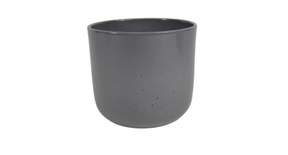 Pot boule graniet grijs glans 16cm