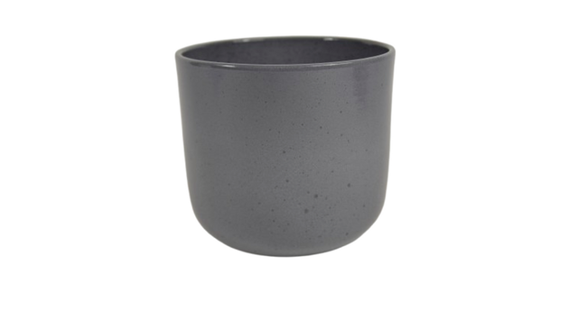 Pot boule graniet grijs glans 16cm