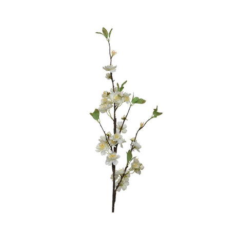 Decoris sztuczny kwiat na łodydze poliester 15x4x106cm biały