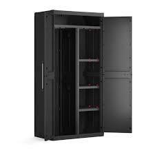 Szafka do przechowywania Keter Detroit XL - 2 drzwi - 4 półki, w tym 2 regulowane - dł. 89 x gł. 54 x wys. 182 cm - czarny