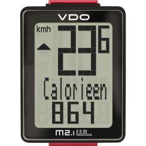 Komputer rowerowy VDO M2.1 WL Analog Black 10 Funkcje