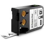 Etykiety Dymo xtl winylowe 19 mm x 7 m, czarne na białym