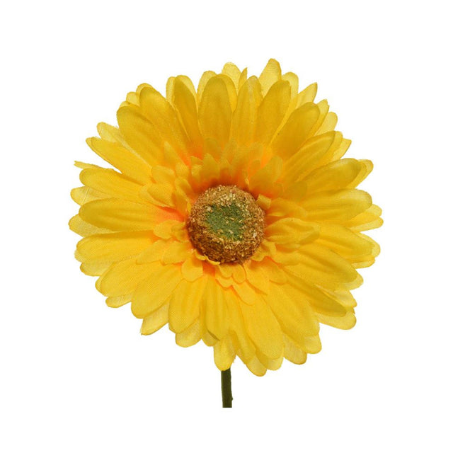 Decoris sztuczny kwiat gerbera h50cm żółty