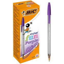 Długopis bic cristal 20 sztuk fioletowy