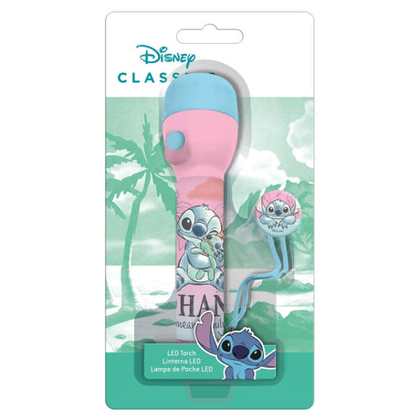 Latarka Disney Stitch 16 cm niebiesko-różowa
