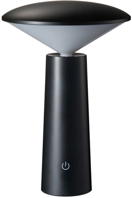 Lampa stołowa LED Pauleen urocza, połyskująca, biała, włącznik 150 lm 1,5 W, czarna