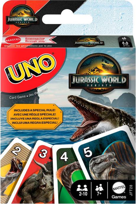 Gra karciana Mattel Games uno Jurassic World Rebirth