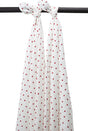 Otulacz Meyco Baby Sweet Heart - 2 szt. - hydrofilowy - czerwony - 120x120cm