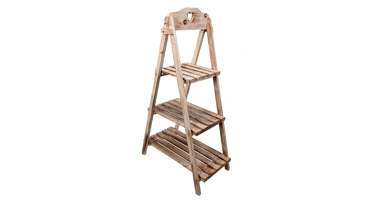 Houten rek 3 laags 105cm naturel-wash