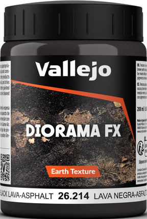 Vallejo val2614 - czarna lawa - 200ml