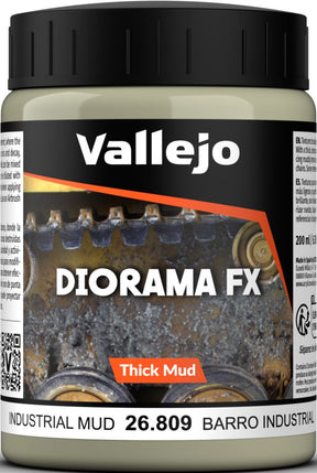 Vallejo val 26809 - Błoto przemysłowe, efekty atmosferyczne, gęste błoto - 200ml