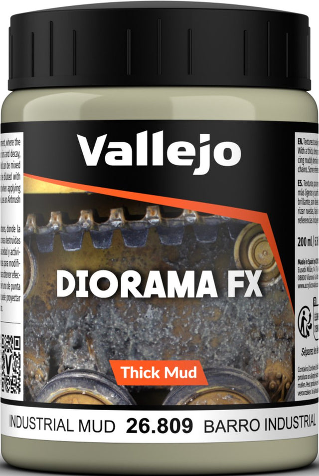 Vallejo val 26809 - Błoto przemysłowe, efekty atmosferyczne, gęste błoto - 200ml