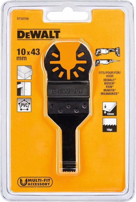 Uniwersalny brzeszczot wielofunkcyjny Dewalt dt20706 do drewna - 10mm