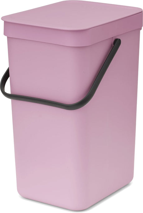 Kosz na śmieci sort go Brabantia - 12 l - liliowy róż