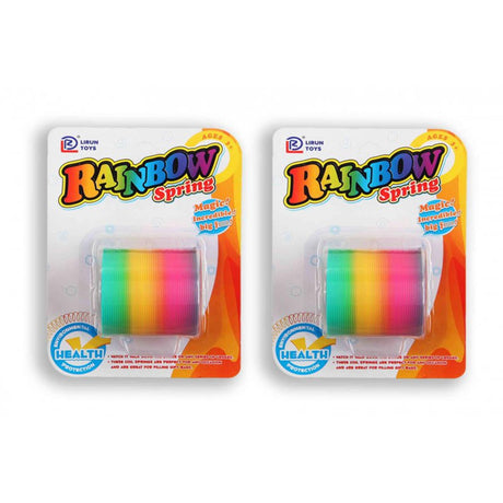 Sprężyna schodowa tęcza 7x6cm plastikowa