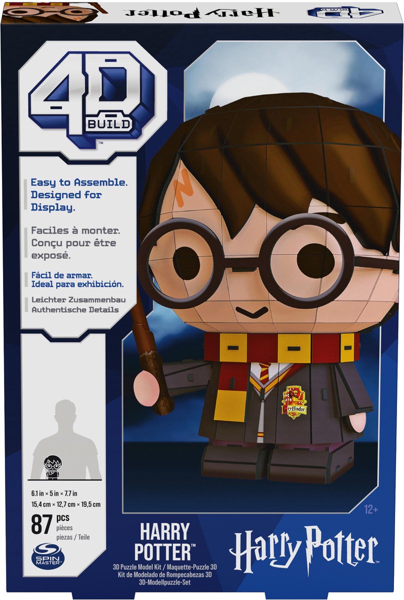 Budowa 4d Harry Potter - Harry Potter - Puzzle 3D - 87 elementów - kartonowy zestaw do budowania